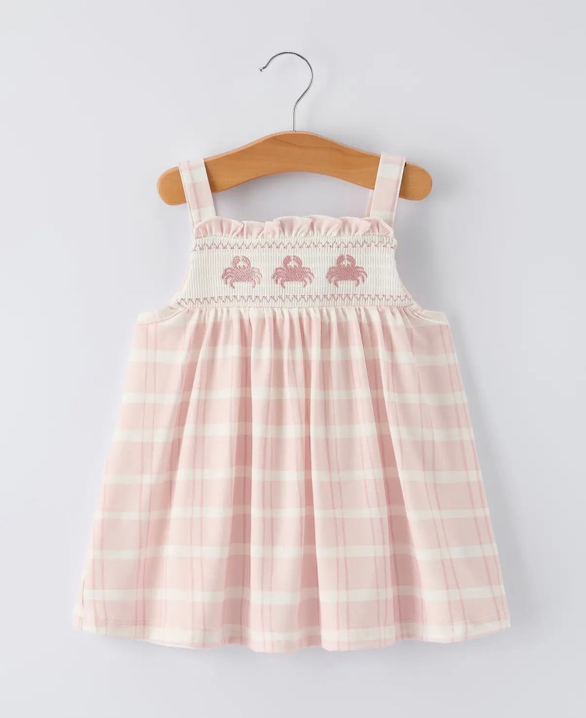 Crab Embroidered Tunic Dress