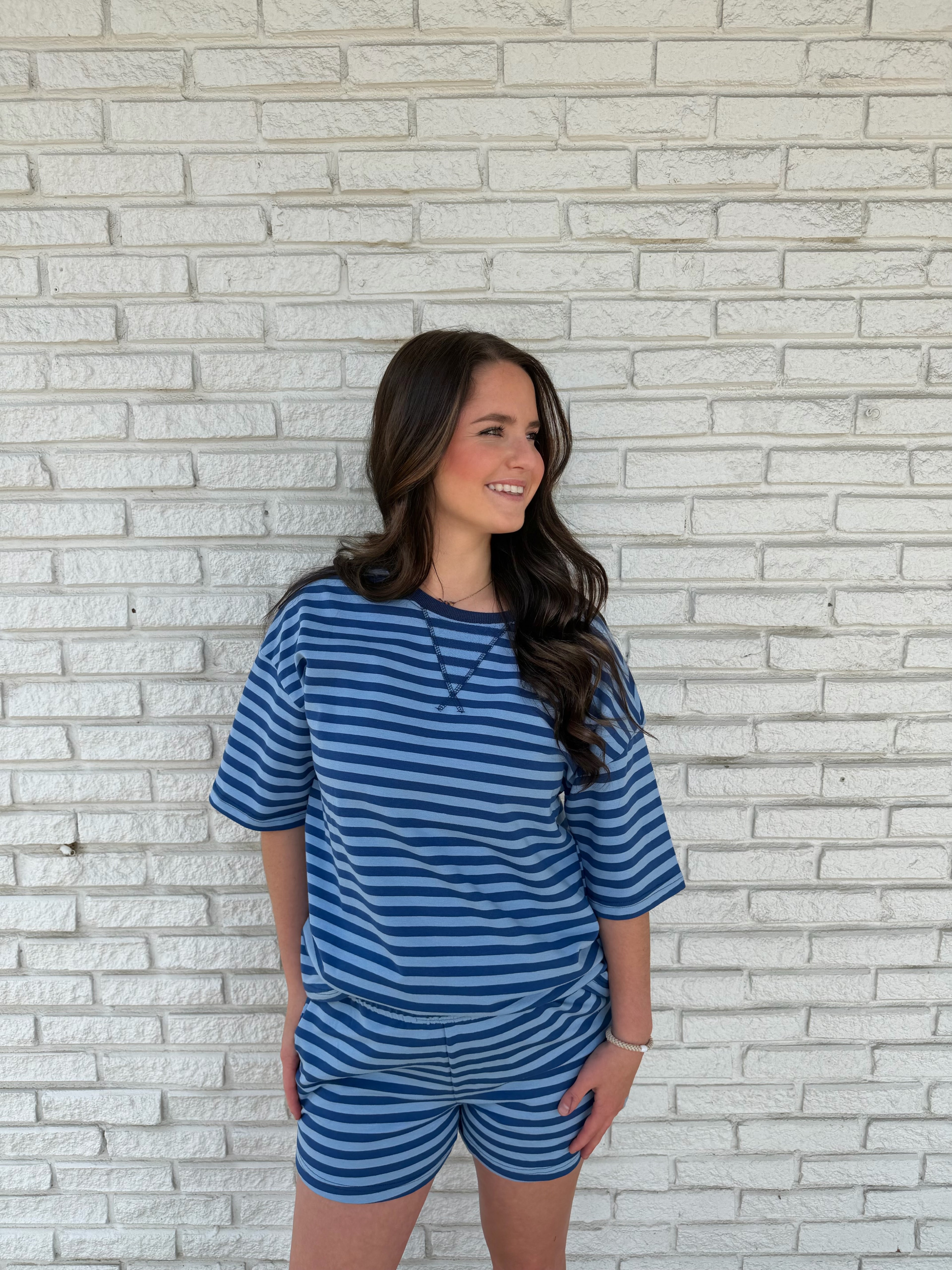 Blue Striped Set