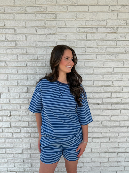 Blue Striped Set